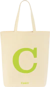 Einkaufstasche Cawö Shopper 55705 natur lime Baumwolle