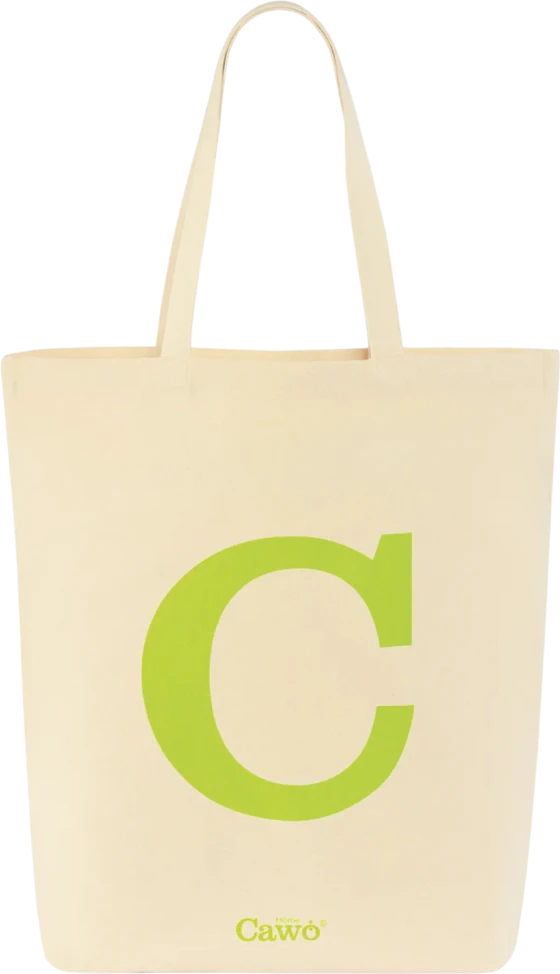 Einkaufstasche Cawö Shopper 55705 natur lime Baumwolle