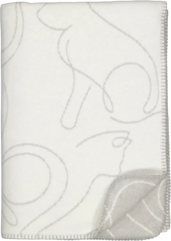 Wohndecke Cawö Cute Cats 62640-67 Natur Stein – Hautfreundlich