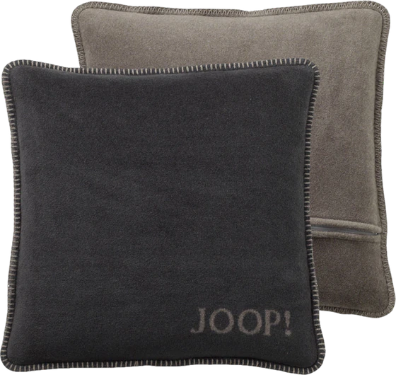 Kissenhülle Joop! Uni Doubleface Anthrazit-Taupe – Kuschelweich & Elegant