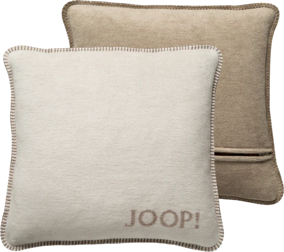 Dekokissenbezug Joop! Melange-Doubleface Natur-Sand 460g/m² Kuschelweich