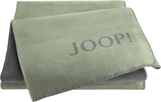 Wohndecke Joop! Uni-Doubleface Oliv-Stein – Kuschelig & Pflegeleicht