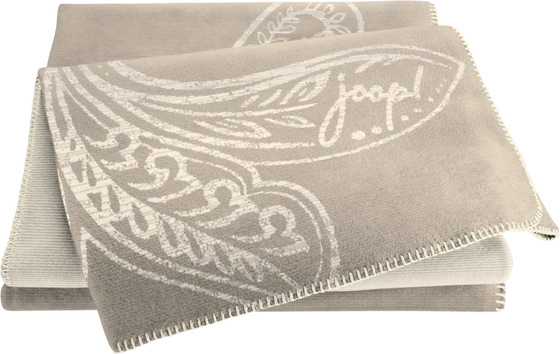 Wohndecke Joop! Paisley Taupe – Weich & Hautsympathisch