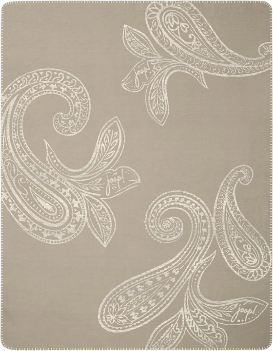 Wohndecke Joop! Paisley Taupe – Weich & Hautsympathisch