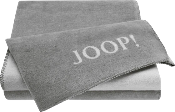 Kuscheldecke Joop! Uni-Doubleface-Graphit-Rauch Doubleface Design