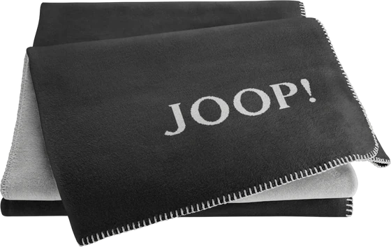 Wohndecke Joop! Uni-Doubleface Anthrazit-Ash – Doubleface & Pflegeleicht