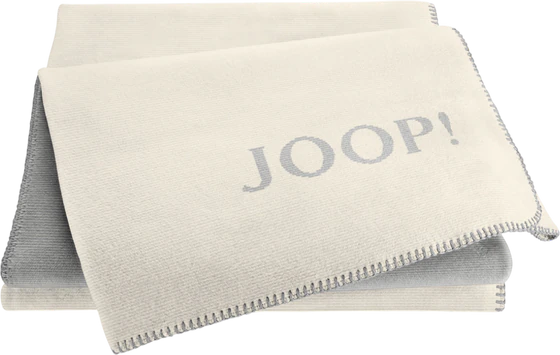 Wohndecke Joop! Melange Doubleface Natur-Silber – Flauschig & Hautsympathisch