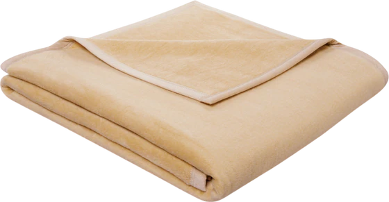 Wohndecke Biederlack Cotton Sense Beige – Hautsympathisch & Edle Einfassung