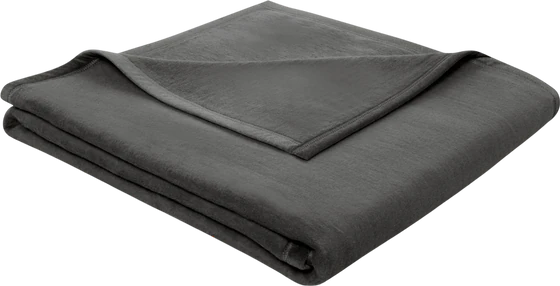 Wohndecke Biederlack Cotton Sense schiefer – 100% Baumwolle weich
