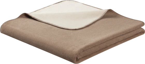 Wohndecke Biederlack Doubleface palisade feder Zweifarbig weich