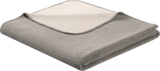 Wohndecke Biederlack Doubleface Graphit Rauch – Beidseitig nutzbar