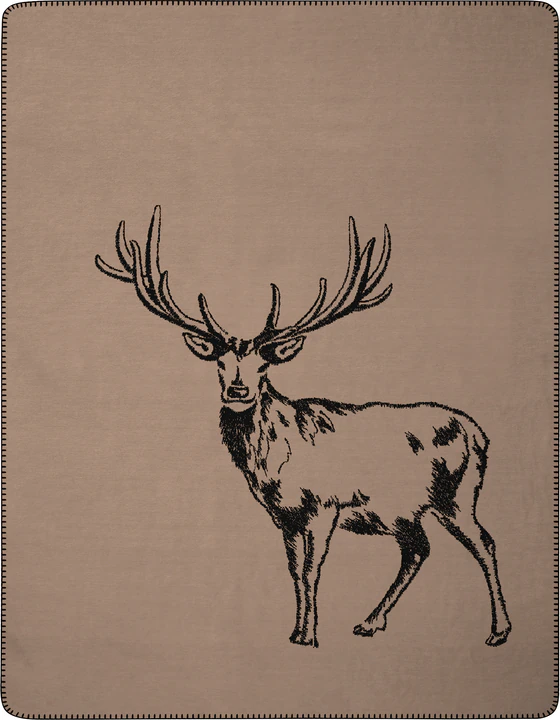 Wohndecke Biederlack Deer Doubleface – Kuschelweich & Nachhaltig