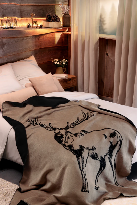 Wohndecke Biederlack Deer Doubleface – Kuschelweich & Nachhaltig