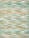 Wohndecke Biederlack Mission Teal – Weich & Zierstich-Akzent