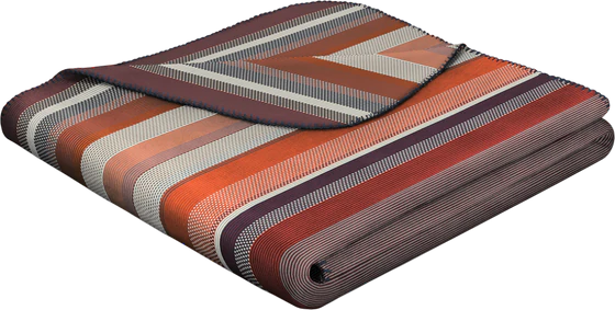Wohndecke Biederlack Tundra Rot-Orange – Weich & Hautsympathisch