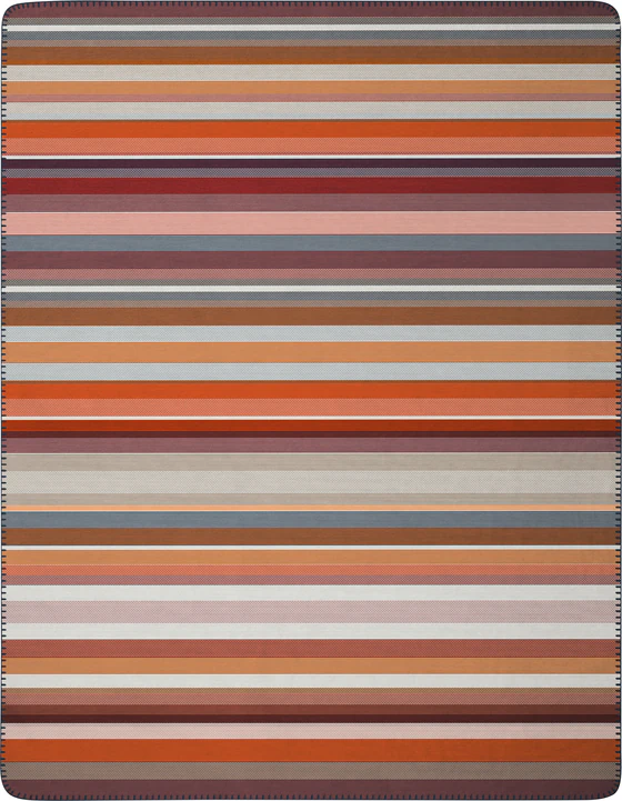 Wohndecke Biederlack Tundra Rot-Orange – Weich & Hautsympathisch