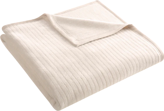 Wohndecke Biederlack Feel Pearl – Edle Samtband-Einfassung