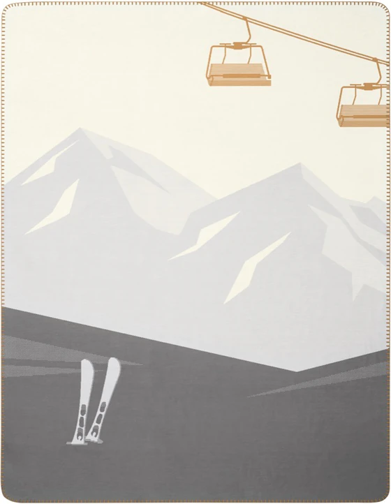 Wohndecke Biederlack Mountain Valley – Recyclingfasern Skimotiv