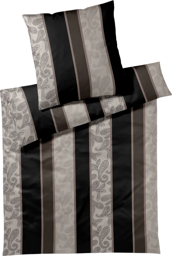 Bettwäsche-Garnitur Joop! 4121-9 Black Mako-Satin Baumwolle