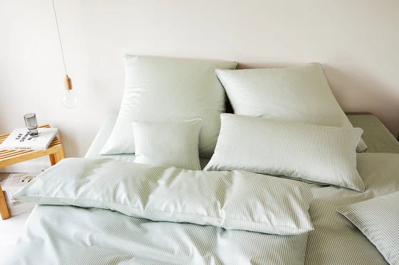 Bettwäsche-Garnitur Elegante 2460-4 Pistazie Mako-Satin