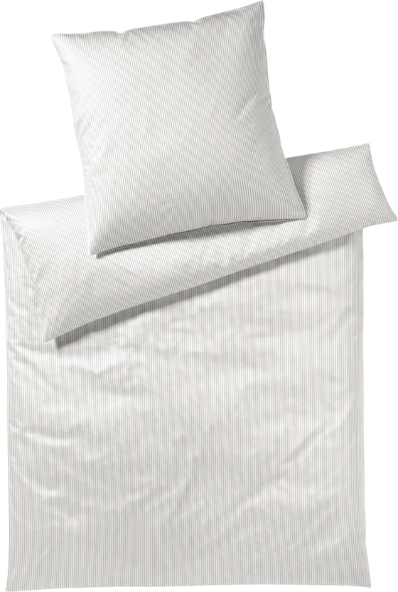 Bettwäsche-Garnitur Elegante 2460-19 Hellgrau Mako-Satin