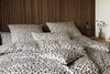 Bettwäsche-Garnitur Elegante Leolook 24547-9 Schwarz Sand Baumwolle
