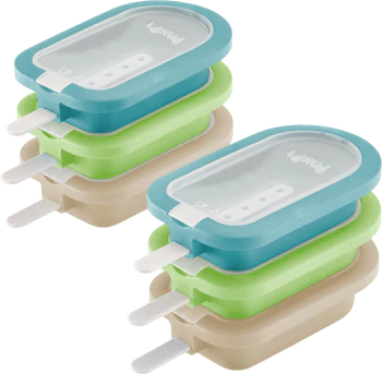 Wiederverwendbare Silikon-Eisformen Lekue 6er-Set BPA-frei