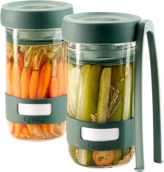 Set zur Fermentation Lekue Fermentier-Set Borosilikatglas 700 ml