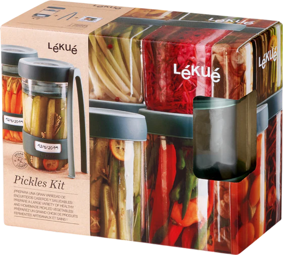 Set zur Fermentation Lekue Fermentier-Set Borosilikatglas 700 ml