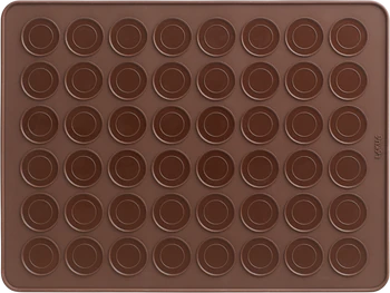 Backmatte für Macarons Lekue 40 cm Silikon Antihaft 48 Stück