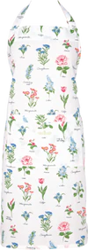 Küchenschürze Greengate Agnes Weiß – Baumwolle mit Blumenmuster