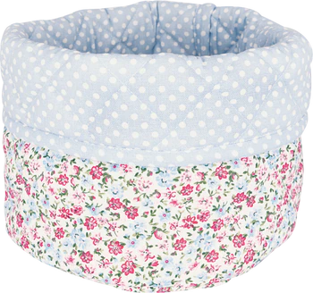 Brotkorb Greengate Louisa Weiß Baumwolle Floral Design