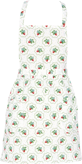 Kinderschürze Greengate Berry petit white – 100% Baumwolle