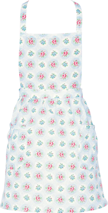Kinderschürze Greengate Elle Hellblau – 100% Baumwolle