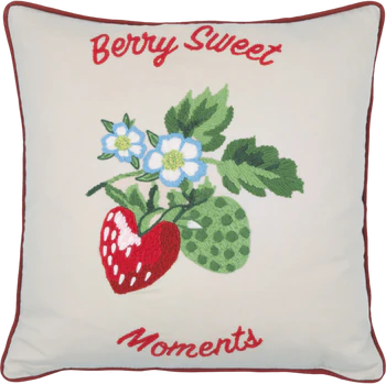 Kissenhülle Greengate Berry Sand 40x40 cm Baumwolle Stickerei