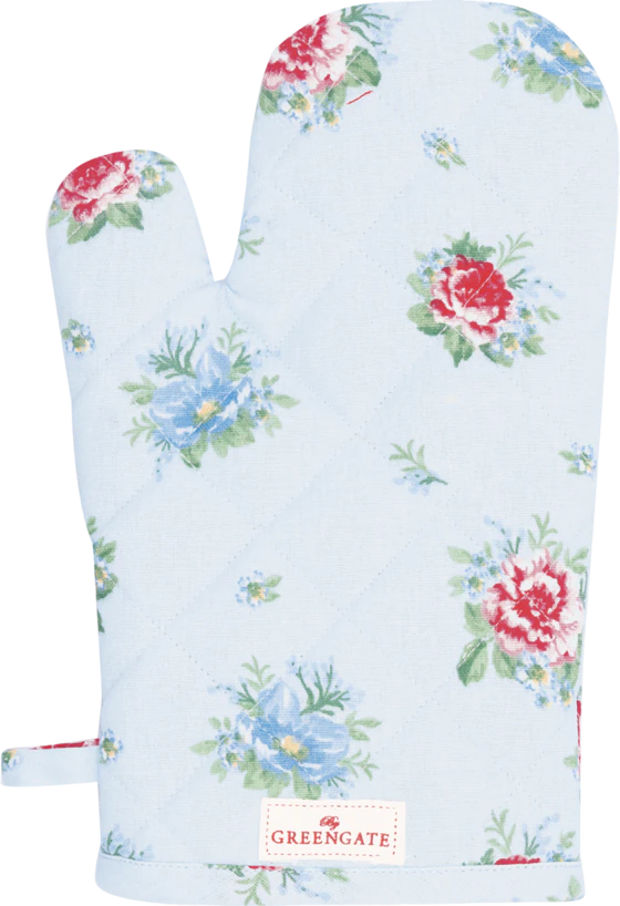 Ofenhandschuh Greengate Alivia Hellblau – 100% Baumwolle