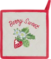 Topflappen Greengate Berry Sand 100% Baumwolle Stickerei