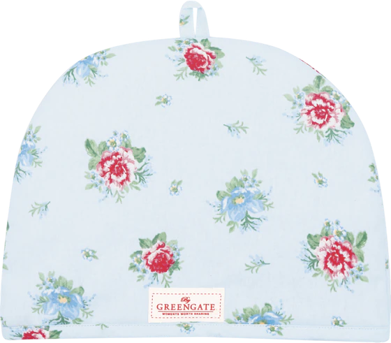 Teekannenwärmer Greengate Alivia blau floral – 100% Baumwolle