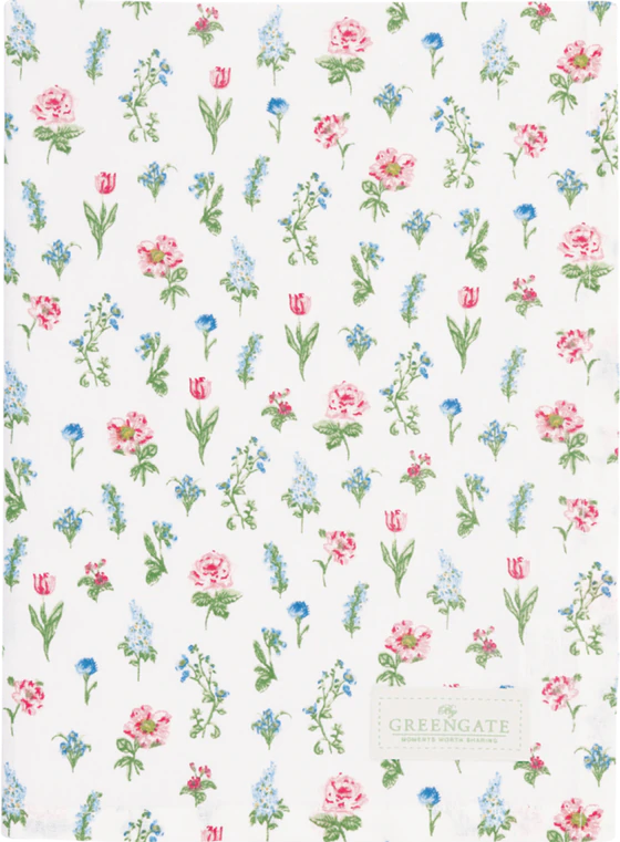 Geschirrtuch Greengate Estrid Weiß - 100% Baumwolle, Saugstark