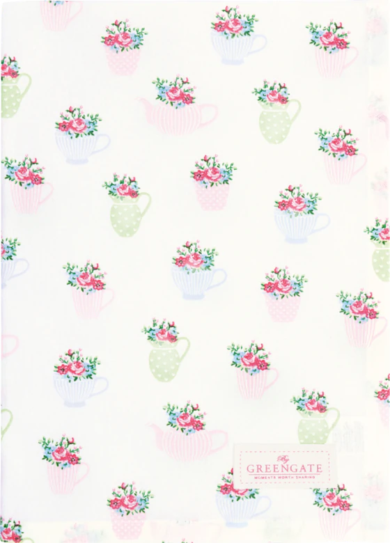 Geschirrtuch Greengate Annalise Weiß – 100% Baumwolle, Saugstark