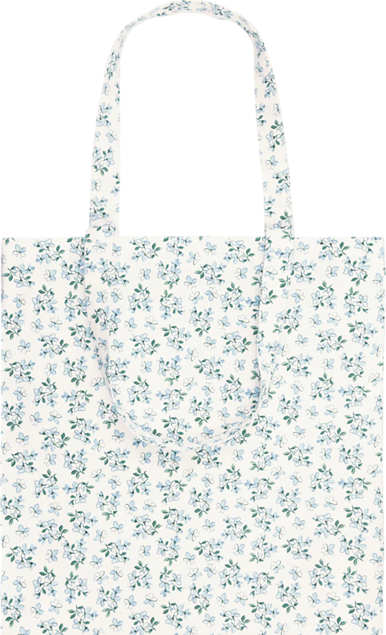 Tragetasche Baumwolle Greengate Alaia Weiß floral umweltfreundlich