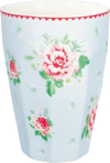 Latte-Becher Porzellan Greengate Alivia pale blue floral 300ml