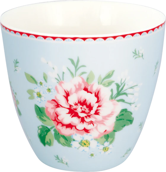 Kaffeebecher Greengate Alivia Blassblau – Handbemaltes Porzellan