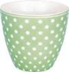 Kaffeebecher Greengate Dotty Blassgrün – Porzellan 350ml