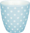 Espressotasse Greengate Dotty Hellblau – Handbemaltes Porzellan - pale blue