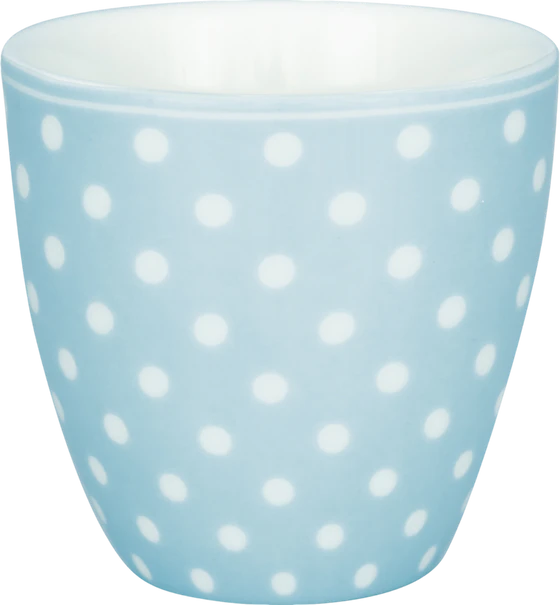Espressotasse Greengate Dotty Hellblau – Handbemaltes Porzellan