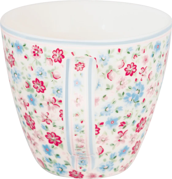 Kaffeebecher Greengate Louisa Weiß – Porzellan, Spülmaschinenfest