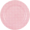 Speiseteller Porzellan Greengate Dotty Blassrosa – Skandinavisches Design