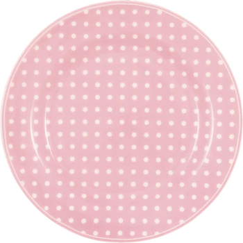 Speiseteller Porzellan Greengate Dotty Blassrosa – Skandinavisches Design
