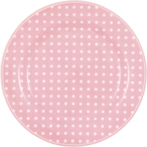 Speiseteller Porzellan Greengate Dotty Blassrosa – Skandinavisches Design